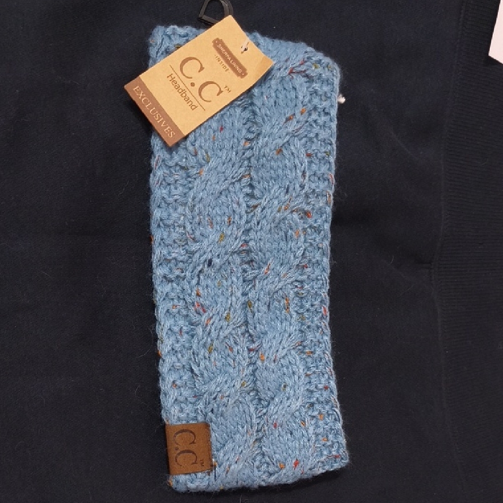C.C Light Blue (Denim) Cable Knit Headband